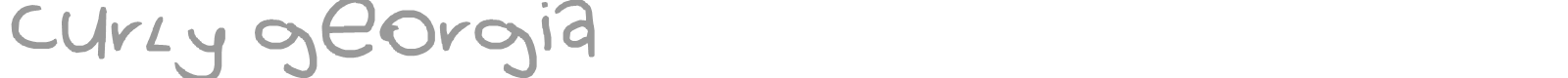 curly georgia font preview